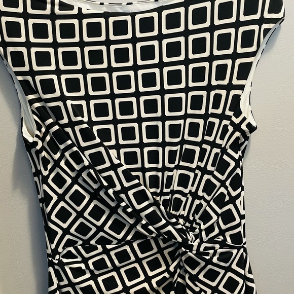 Ralph Lauren Sz8 New Black/White patterned dress - Picture 6 of 6